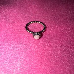 Pandora Pink Stone Ring Size 7 100% Authentic